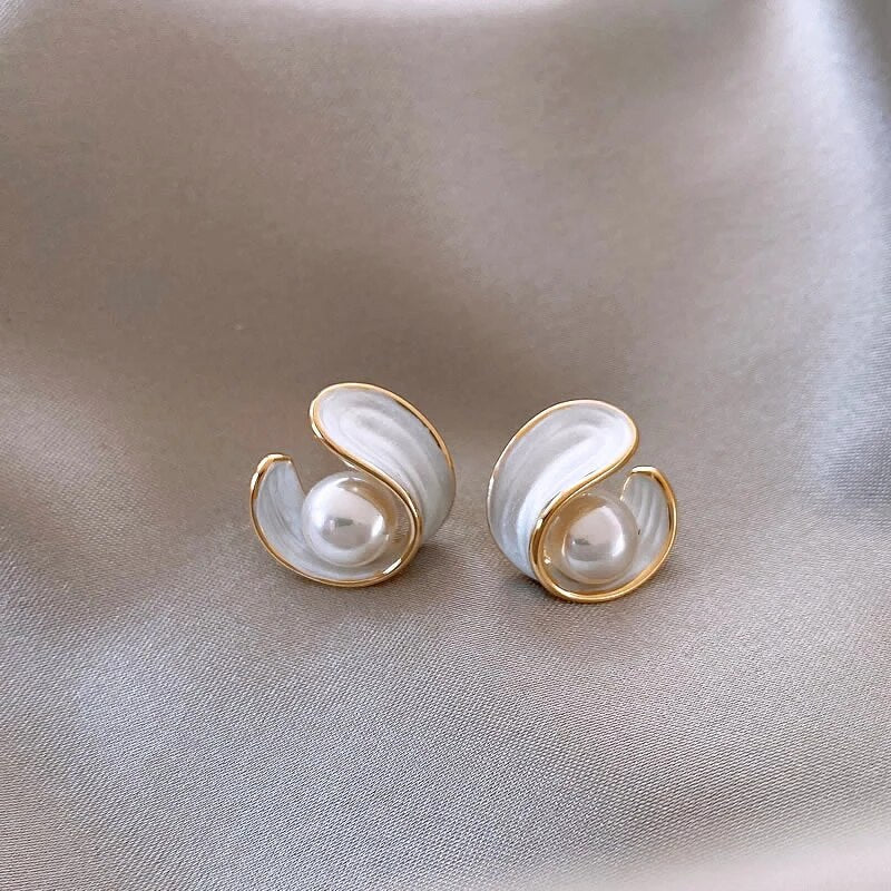Opalya™ | Luxurious Opal and Pearl Earrings for Women