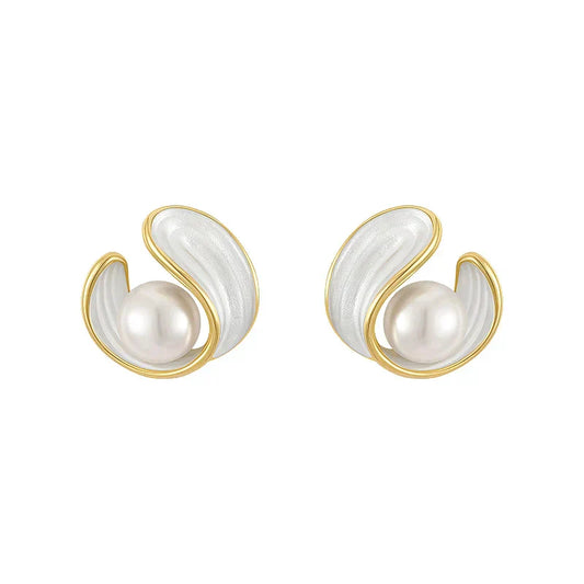 Opalya™ | Luxurious Opal and Pearl Earrings for Women