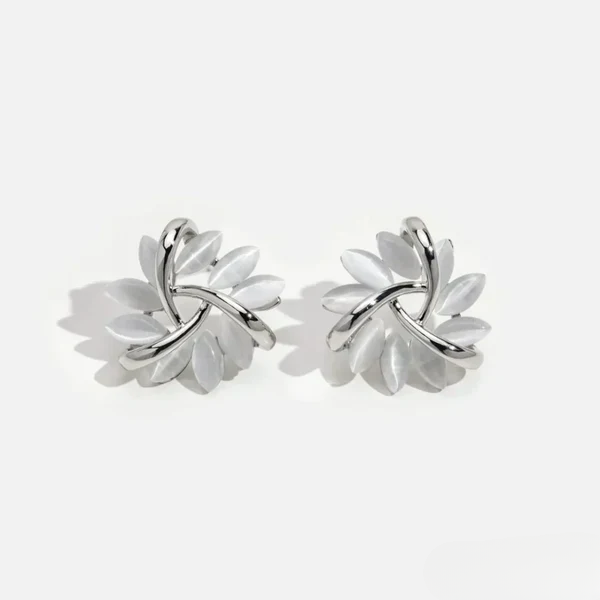 Sienna™ | Elegant Opal Petal Earrings
