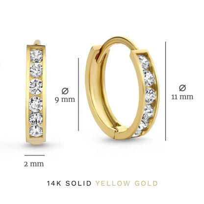 Brillane™ | Golden Stone Earring Set
