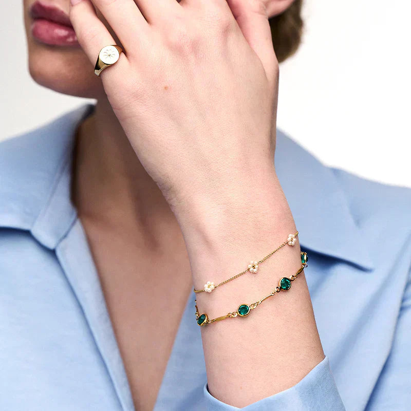 Emeralda™ | Gold Link Bracelet