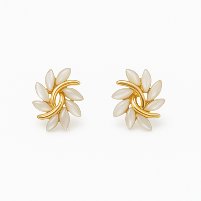 Lila™ | Elegant White Opal Earrings for Women