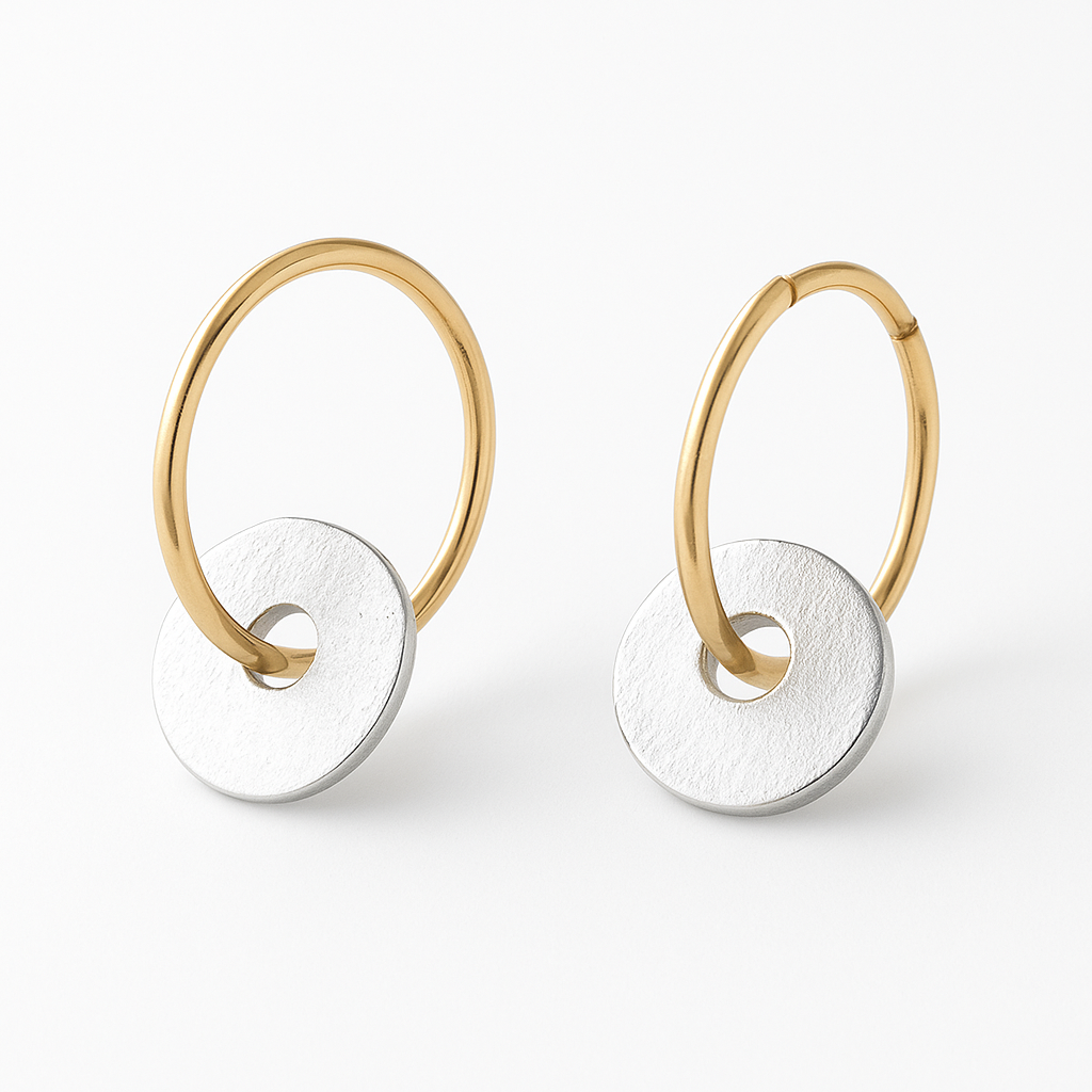 Gilded™ | Gold-Plated Hoop Earrings and Silver Earrings for Women