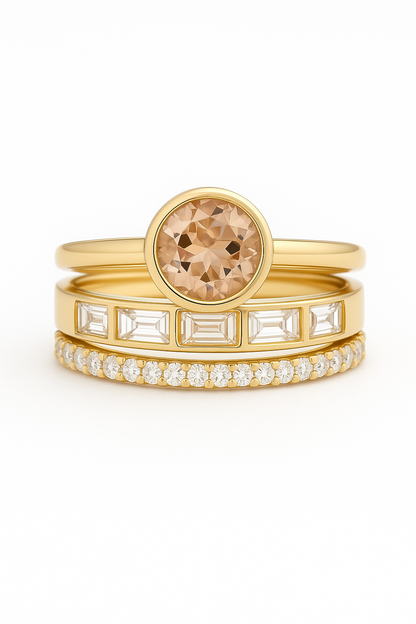 Elegant™ | Gold Ring for Women with Crystal Inlay