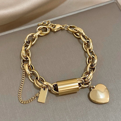 Heartened™ | Thick Gold Bracelet